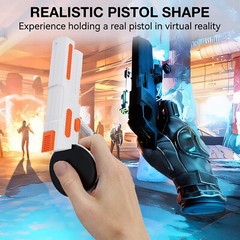 Pistol Gun Grip For Meta Quest 3 VR Headset Controllers for Shooting Games