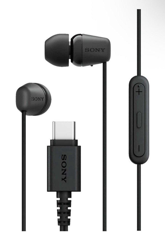 Sony IER-EX15C/B USB-C Wired In-Ear Stereo Earbud Headphones (Black)