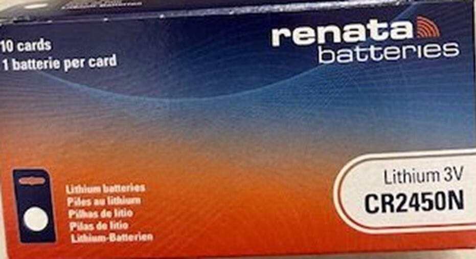20 (2 Boxes of 10) CR2450N RENATA SWISS WATCH BATTERIES 3 Volt Lithium