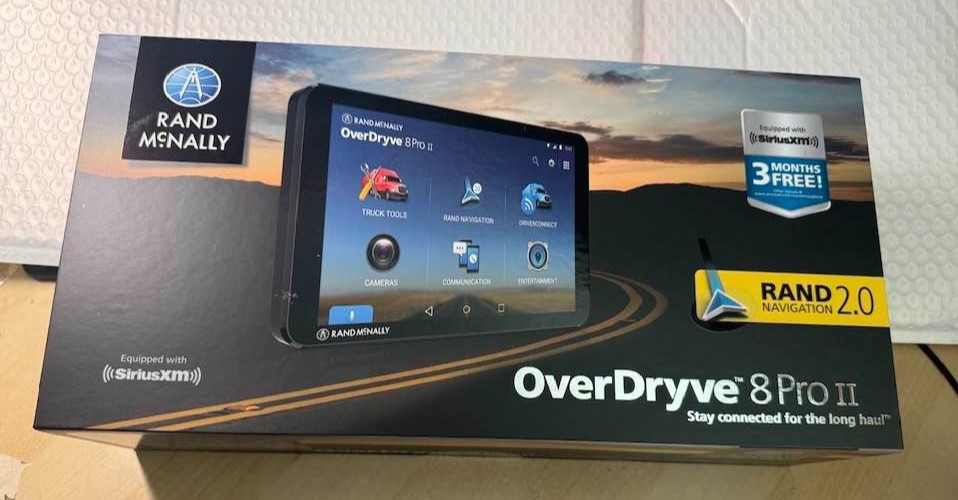 RAND MCNALLY OD8 PRO II OVERDRYVE 8 PRO 2 LM TRUCK GPS NEW, SEALED BOX