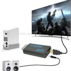 NEW Wii2HDMI Portable For Wii To HDMI Full HD Converter Audio Output Adapter TV