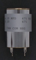 30-20uF @ 475vdc 2-section 1.5-in.dia. Electrolytic Can Capacitor