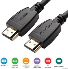 3ft HDMI 2.0 Cable – 24K Gold-Plated, Triple Shielded for 4K and 3D