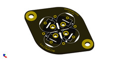 Multi Section Sector Capacitor Circuit Board KIT 600V up to four Capacitors 4in1