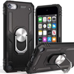 For iPod Touch 5th 6th & 7th Gen -Hard Hybrid Magnetic Ring Kickstand Armor Case