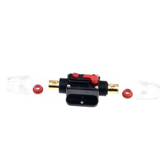1pc Reset Inline Fuse Holder DC Circuit Breaker 4 8 GA AWG 12v 50A Amp Car Audio