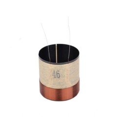 1pcs 46mm 8ohm 8Ω Black Aluminum Skeleton Bass Voice Coil Speaker Accessories