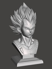 Vegeta Bust w/Stand – Dragon Ball Z Anime Gift – Gift for Gamer – Dad Gift Idea