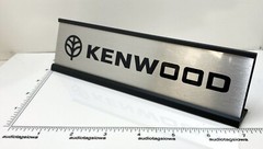 Kenwood Desk Sign – Custom Silver Aluminum Double Sided