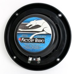 6 1/2″ 2-Way Waterproof Black Marine Speaker – 6.5 Inch Integral Grill RV Boat