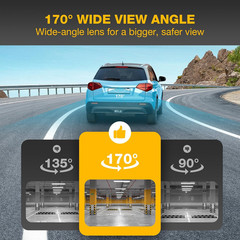 AHD 1080P Backup Camera Flush Mount, Metal Housing 170° Wide View Angle Rear/Sid