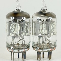 Tested Balanced Matched Pair GE 5726 6AL5W Tubes Five Star ☆☆☆☆☆ Codes HE