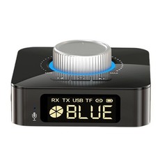 LED Bluetooth 5.0 Receiver Transmitter Wireless 3.5mm AUX to RCA HiFi Adapter a