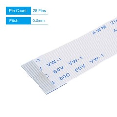 10pcs FFC FPC Flat Flexible Cable 28 Pin 0.5mm 250mm A Type for LCD Laptop