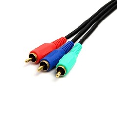 2 Pack 3 RCA Component Cable 25 Feet RGB Coaxial RCA Video Cord YPbPr TV VCR DVD