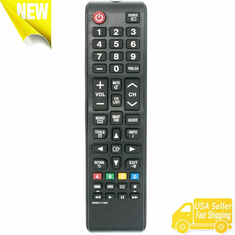 New BN59-01199F Remote Control Universal for most Samsung Smart TV LED LCD HDTV