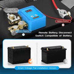 12/24V 240A Remote Battery Disconnect Kill Switch Anti Theft RV ATV Boat & LED