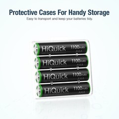 Hiquick AAA AA Rechargeable Batteries 1100/2800mAh 1.2V / 8 Slots Charger Lot