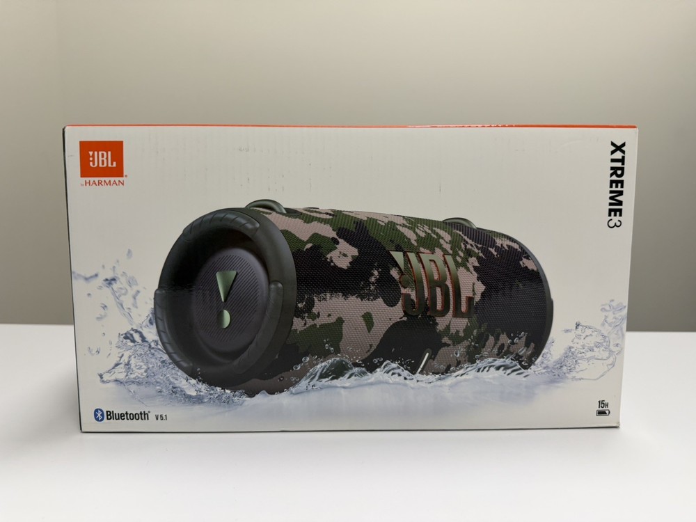 New JBL Camouflage Xtreme 3 Portable Wireless Bluetooth Speaker