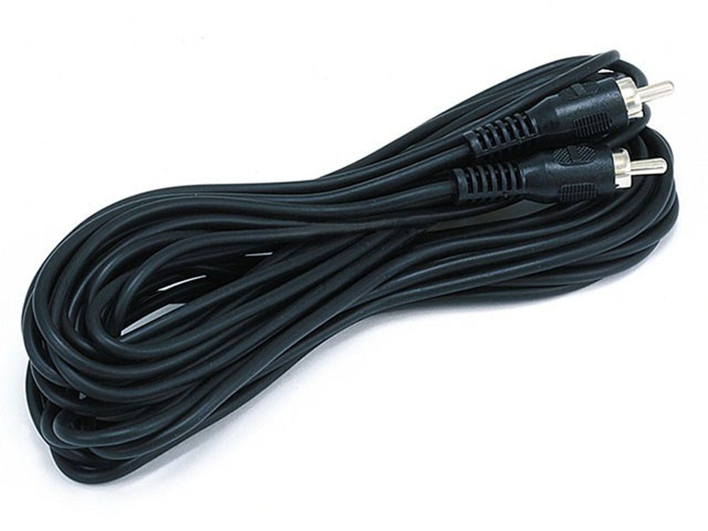 Monoprice 25ft RCA Plug/Plug M/M cable – Black