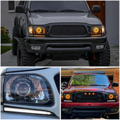2001-04 Tacoma Front Bumper Trim LED DRL Sequential Turn Signal–Compatible