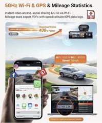 Vantrue N4 Pro S (N4 Pro S) 3 Channel Dashcam 4K + 1080P + 2.5K Optional LTE