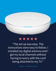 Tablo – 4th Gen, 4-Tuner, 128GB Over-The-Air DVR & Streaming Player – White