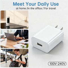 Wall Mountable 5V 2A Outdoor USB Power Adapter for Multiple Cam Models – 2 Pack