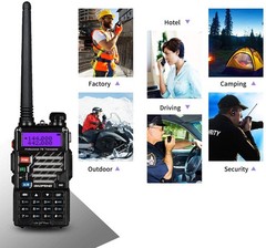 Baofeng UV-5R Plus Series Yellow 2m/70cm Band V/UHF Ham Two-way Radio