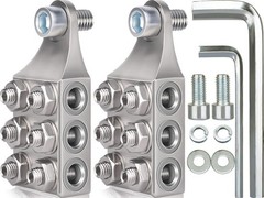 12-Way Battery Terminal Connectors, 10AWG to 4/0 AWG, Top Post for Cars, Trucks,