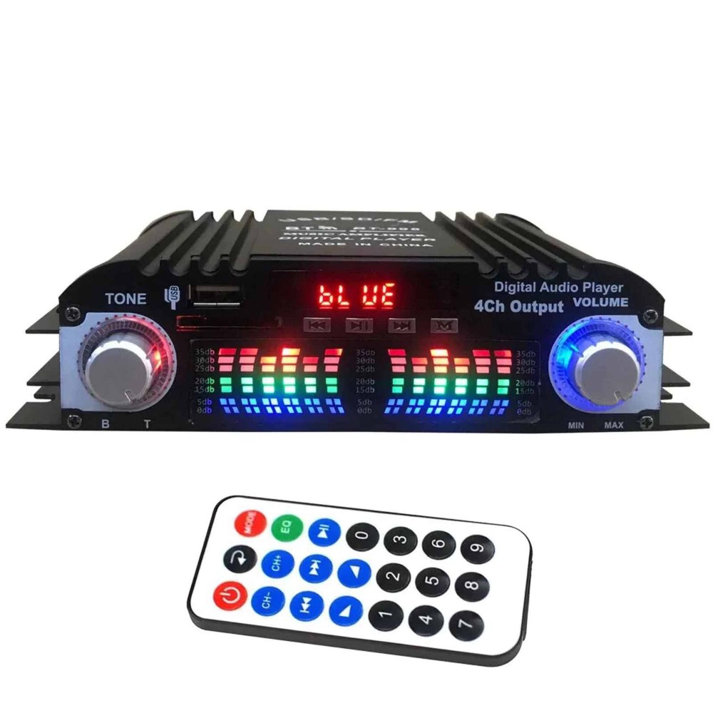 New Power Amplifier 4 Channel Mini HiFi Digital Stereo Audio Car Home 5.0/
