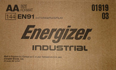 EN91 Industrial Alkaline Batteries, AA (Box of 144 Batteries) – Made in the USA