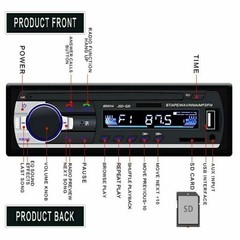 Bluetooth Car Stereo Audio In-Dash Aux Input Receiver SD USB MP3 Radio Player FM