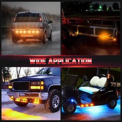 4x Raptor Style LED Amber Grille Lights Kit For Toyota Tacoma TRD Pro 2016-2023