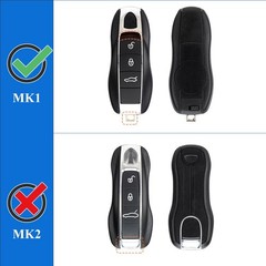 Porsche Key Fob Shell Cover 3-Piece Painted Key Case Replacement Remote