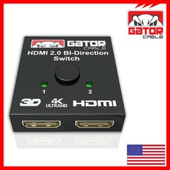 Bi-Direction 4K HDMI 2.0 Cable Switch Switcher Splitter HUB HDCP 2×1 1×2 In Out