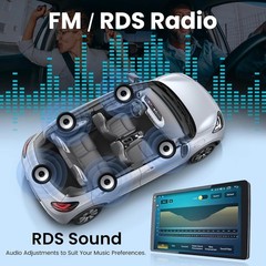 Android 13 For 2008-2013 Toyota Highlander Car Stereo Radio 10.1″ Apple Carplay