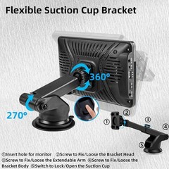 Industrial Strength Carplay Suction Mount for Ultimate Stability – 7-10.26 Inch