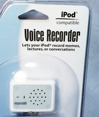 Maxell Voice Recorder iPod Record Memos New