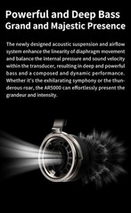 Aune AR5000 Full-Size Open-Back Headphones — Champagne Gold