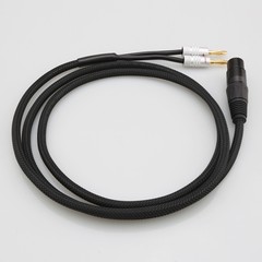 XLR Female Male 3pin to 4mm Banana Male Audio Video Cable DAC Speaker Amplifier