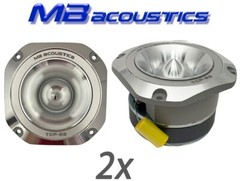 2x MB Acoustics replacement Beyma CP22 Titanium 4″ Bullet Tweeters, 1600W, 8Ω