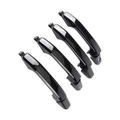 Door Handles Gloss Black Painted 4 PCS for 2014-2019 Silverado Sierra GMC 1500