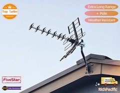 Flash Deal 4K Outdoor HDTV Antenna VHF UHF 200 Mile Range with Mounting Kit