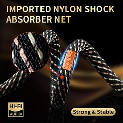 High-Quality RCA Audio Splitter Cable 1 Male to 2 Male, 15 AWG, Gold-Plated, 6.5