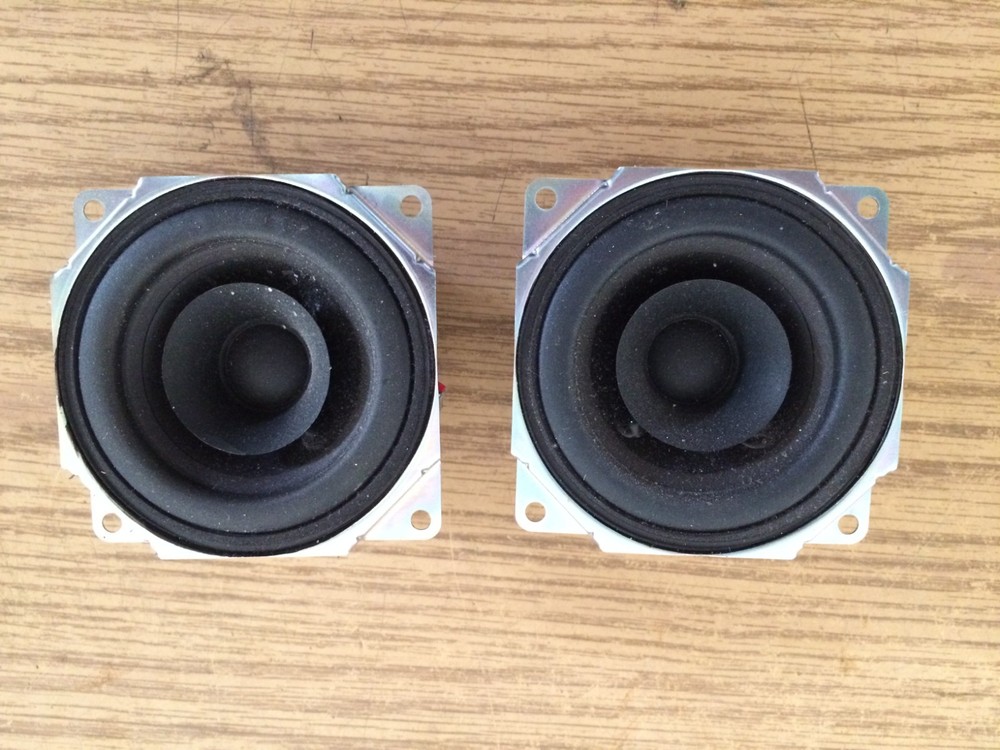 Pair Vintage Heavy Duty 4″ Midrange / Small Sub 25watt 8Ω Speaker 73J NICE
