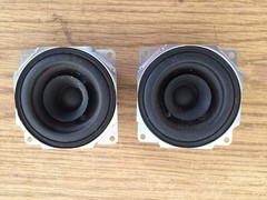 Pair Vintage Heavy Duty 4″ Midrange / Small Sub 25watt 8Ω Speaker 73J NICE