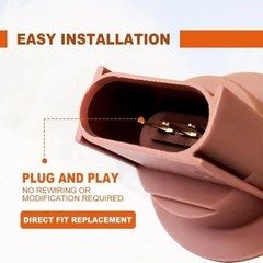 2 Pack Turn Signal Light Socket Compatible with Parking Signals Light Sockets Bu