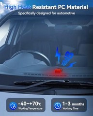 108dB Car Alarm System, Car Anti-Theft Vibration Sensor One Alarm(two remote)