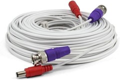Swann 15m/50 ft BNC 960H/AHD/TVI Extension Surveillance Camera Cable, Lot Of 8